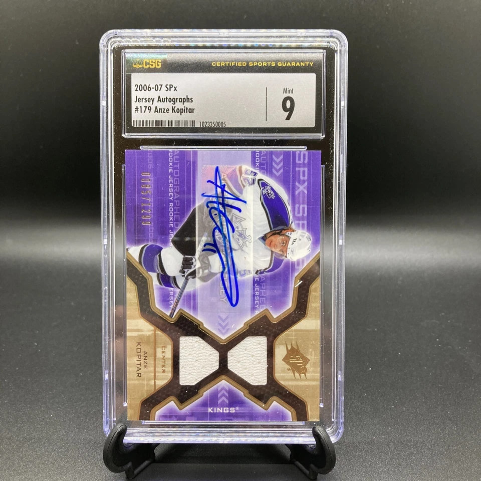 2006-07 SPX ANZE KOPITAR ROOKIE AUTOGRAPH JERSEY 0669/1299 179 CSG 9 KINGS - Image 2 of 4