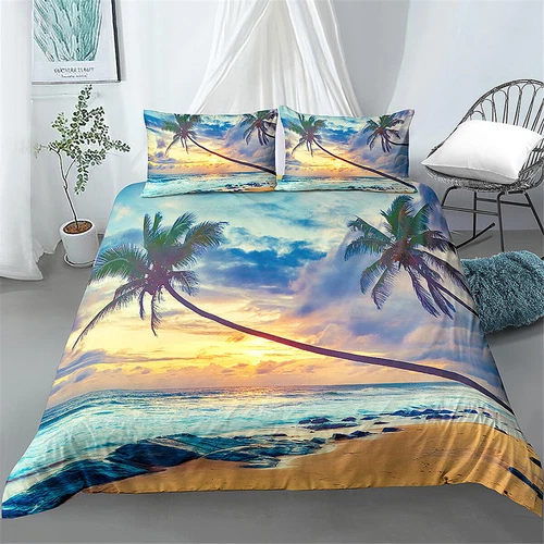Beach Ocean Single Double Queen King Super King Bed Quilt Duvet Doona Cover Set - Picture 16 of 27