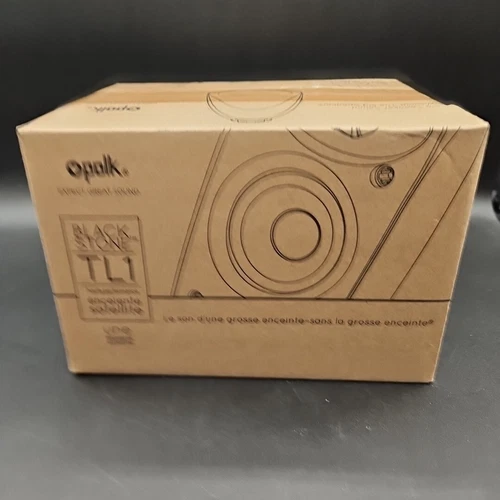 Polk Audio TL1 100W Satellite Speaker, 120Hz-20kHz, Single, Black #AM1335