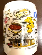 McDonald's History Timeline 1970's-80's  XLg Coffee/Beer  Mug  NEW- SCARCE-RARE