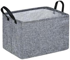 Rec Box Hamper Storage Basket Collapsible Organizer Bin Gift Shelf Baskets Grey