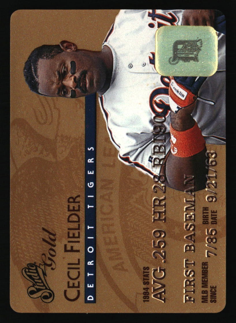 Cecil Fielder 1995 Studio #45 BASEBALL Card
