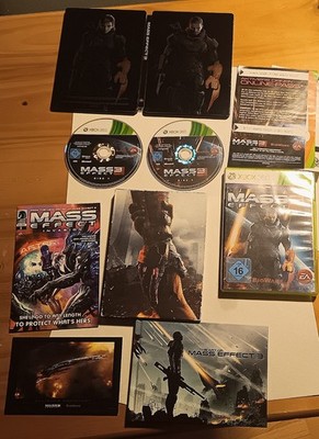Mass Effect 3 Steelbook Artbook Limited Edition Microsoft Xbox 360 CIB PAL