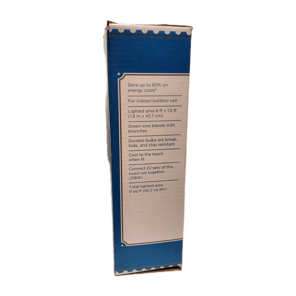 Holiday Time 100 Count LED Warm White Tree Trunk Net Lights - 6 x 1.5 Ft - Image 2 of 2