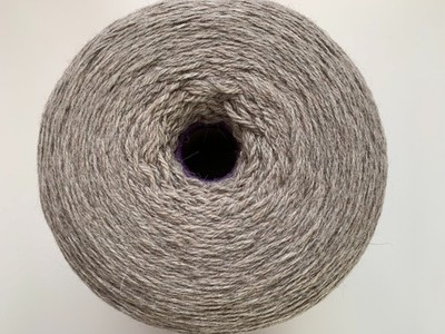 Ca. 100g Bobbelwolle Garn 50% Merino 50% Lama Art. LAMALANA 50/50 Braunbeige