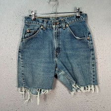 Levis Vintage 962 Loose Fit Straight Leg Denim Cutoff Shorts Size 5 Jr. S Frayed