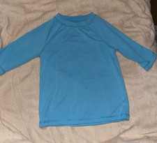 Wonder Nation Boys Blue Long Sleeve Rash Guard XS 4-5
