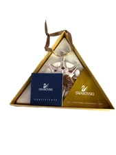 Swarovski SCS 2009 Christmas Golden Ornament Snowflake with COA  Brand New Mint
