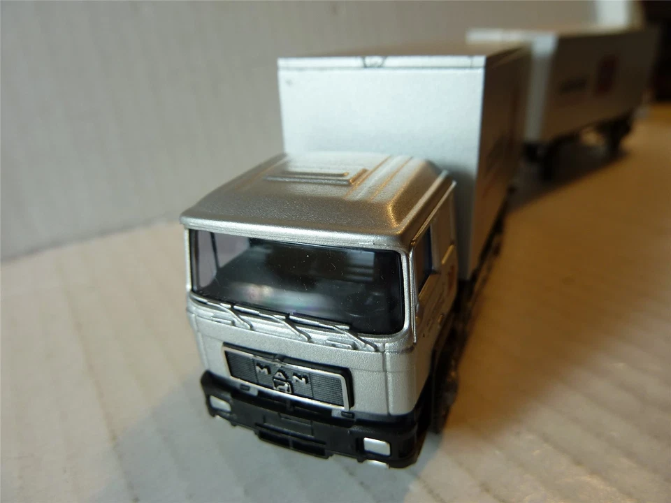 MAN TRUCK 1/87 F90 rimorchio KHZ "Rohde" argento camion HO AWM 5512.61 MERCE ... - Immagine 2 di 4