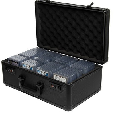 For Pokemon Graded Card Storage Box 164 Slots Sports Card Holder Case Coded Lock