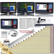 iMeshbean 1μm Linear Scale DRO 2/3 Axis Digital Readout Glass Encoder Lathe Mill