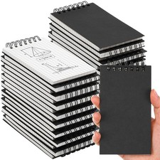 Jutom 48 Pcs Mini Pocket Notebooks Bulk 3x5 Graph Paper Top Spiral Notebook 120