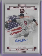 2024 Panini Boys of Summer American Glory Signatures Red #20 Will Warren   21/49