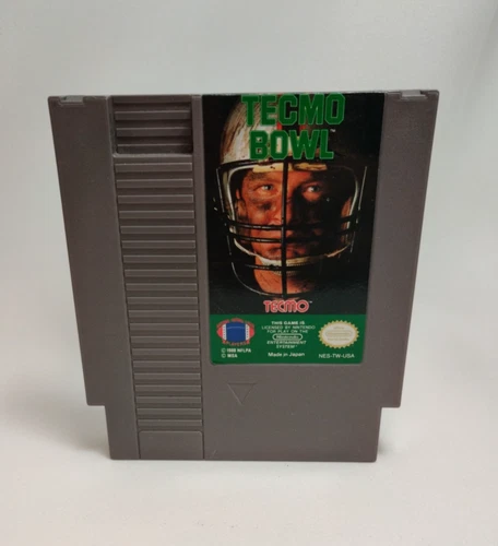 TECMO BOWL (NINTENDO ENTERTAINMENT SYSTEM, 1989) VIDEO GAME CARTRIDGE