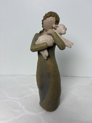 Willow Tree Peace On Earth Woman W/ Lamb Figurine Susan Lordi Demdaco 2002