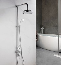 Thermostatic Traditional Shower Bath Store VURTU Bensham 1250(H) x 200(W) New