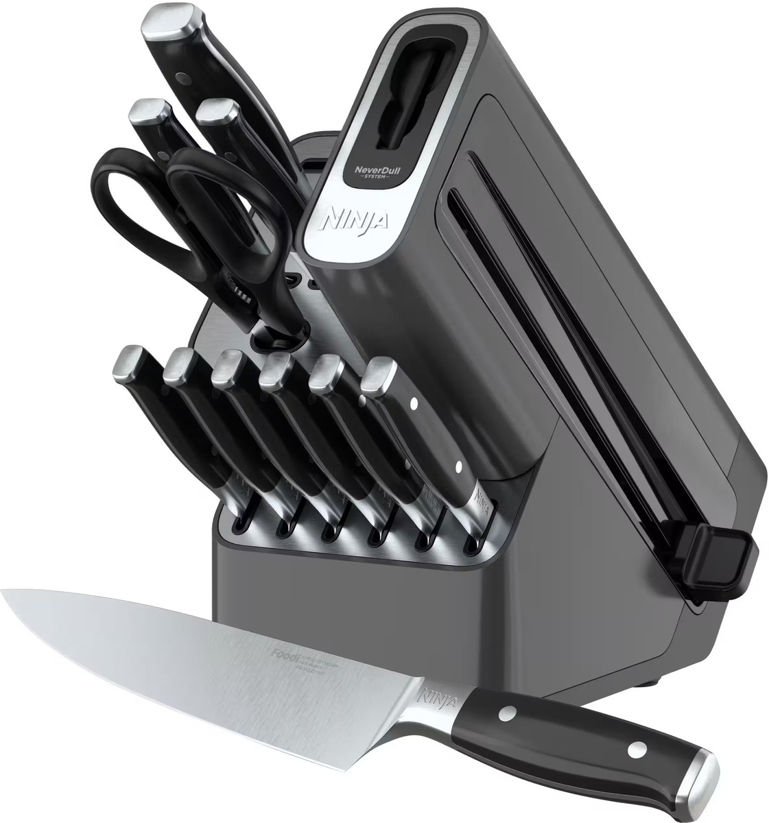 Ninja - NeverDull Premium 12-Piece Knife Block Set with Built-in
