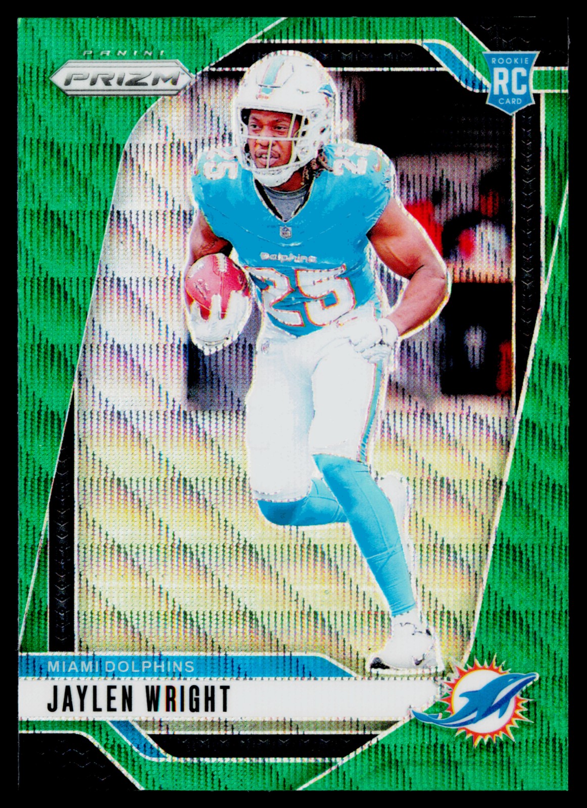 2024 Panini Prizm #348 Jaylen Wright Green Wave H7