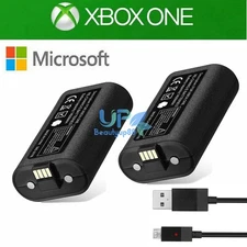 2x Rechargeable Battery Pack For XBOX ONE Wireless Controller Play & Charge Kit
