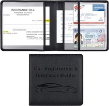 Car Glove Box Organizer For Registration Insurance Cards And D Color Black
