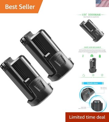 Dependable 12V 3500mAh Lithium Ion Batteries - Compatible with Dremel Tools