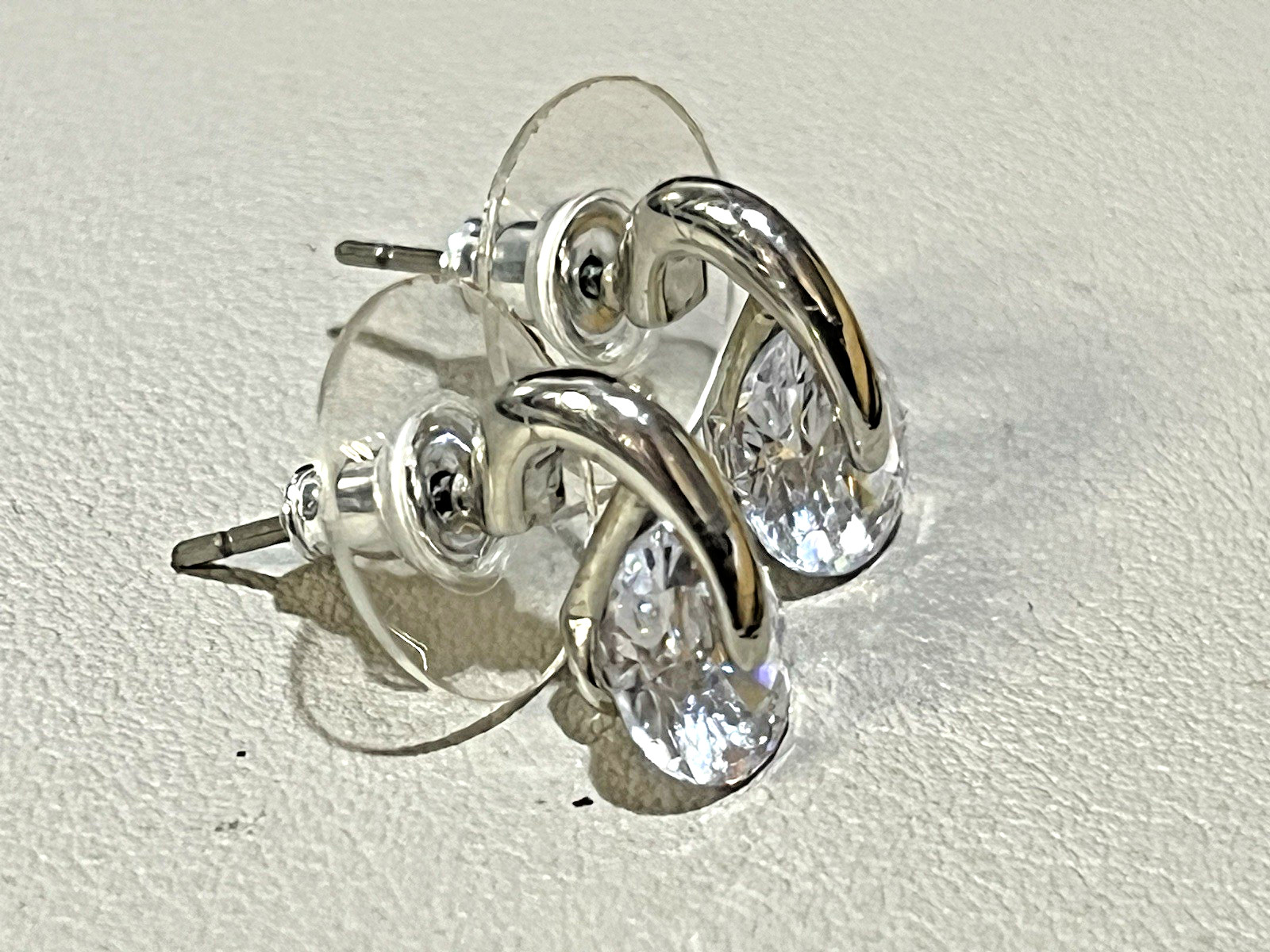 Givenchy Floating Crystal Hinged Cuff Bracelet Si… - image 13