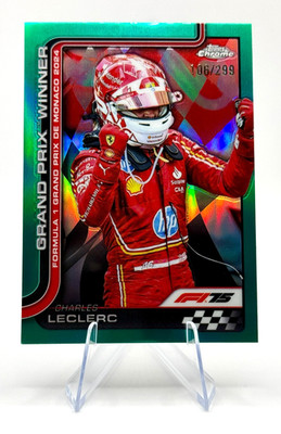 2025 Topps Chrome Formula 1 F1 Charles Leclerc #100 Teal /299