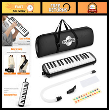 32-Key Melodica Air Piano Keyboard with Bag, Mouthpieces & Tubes | Musical Gift