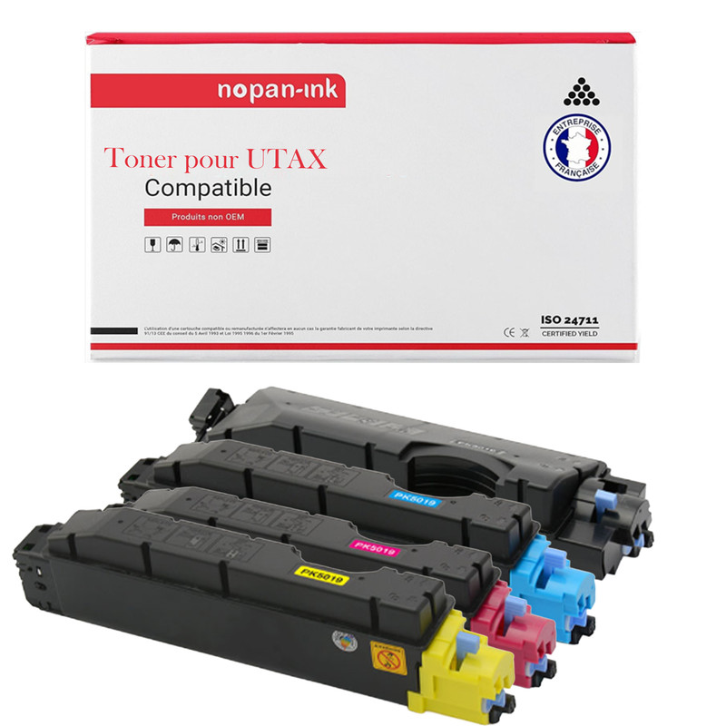 Toner UTAX PK-5019PK4 multicolore haute capacite pour imprimante Utax P-C4072DN