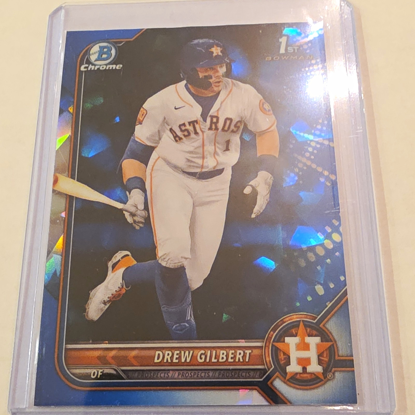 Topps 2022 Bowman Chrome Draft Sapphire Drew Gilbert #BDC-152 Astros Rookie