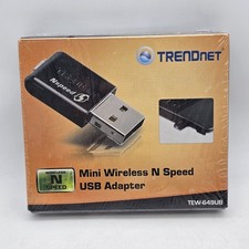 TrendNet Mini Wireless Networking N Speed USB Adapter TEW-649UB WiFi Brand New