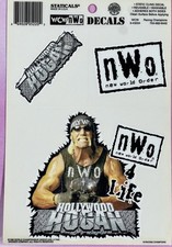 VINTAGE WCW HOLLYWOOD HULK HOGAN NWO STATICALS STATIC DECALS CLINGS UNUSED 1998