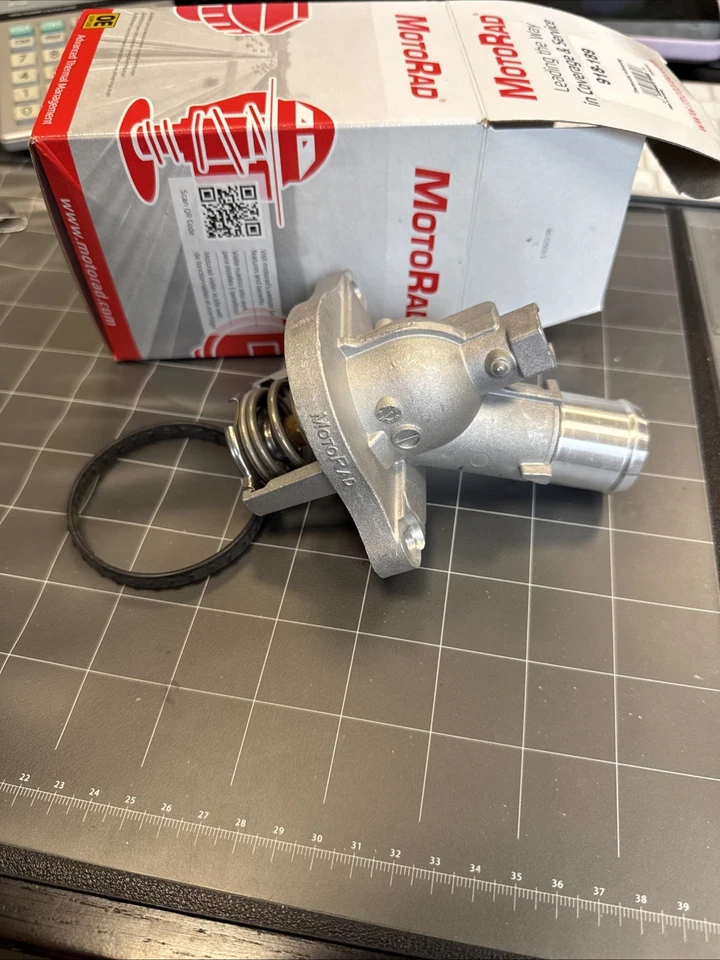 For Mercedes-Benz SL600 1994-2002 MotoRad 918-189 Engine Coolant Thermostat - Image 3 of 4