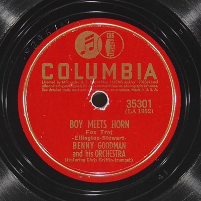 BENNY GOODMAN Let'S Dance / Boy Meets Horn COLUMBIA 35301 VG 78 1939 Big Band