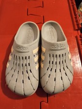 adidas Adilette Clog Unisex Slides US Women's 6 Mens 5 Lavender Gray  Peach