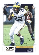 2019 Score #341 Karan Higdon RC - FB