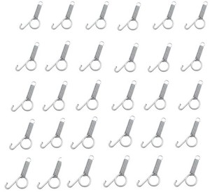 30 Pcs Pet Cage Door Latch Spring Hook Quail Cage Clips for Wire Cages - Fixi...