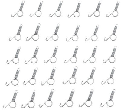 30 Pcs Pet Cage Door Latch Spring Hook Quail Cage Clips for Wire Cages - Fixi...
