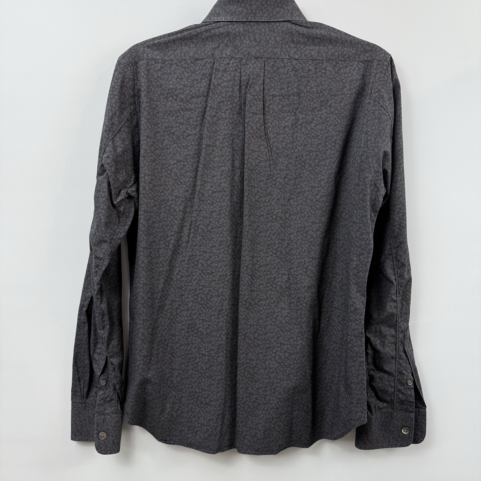 Todd Snyder Mens S Micro-Pattern Button Shirt Bla… - image 3