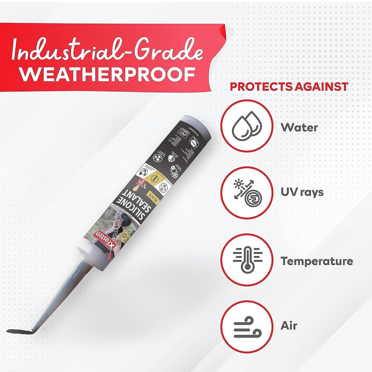 Black Silicone Caulk 16-Pack 10.1oz Total