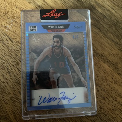 2023 Leaf Pro Set Pure 1989 Platinum Spectrum /7 Walt Frazier #89-WF1 Auto HOF