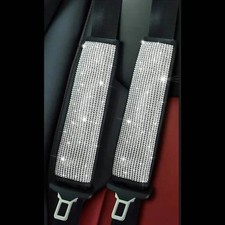 2-Pieces: Luxury Leather Seat Belt Protectors