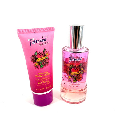 Tattooed By Inky Impression Ed Hardy Christian Audiguer Body Lotion/EDP See Desc