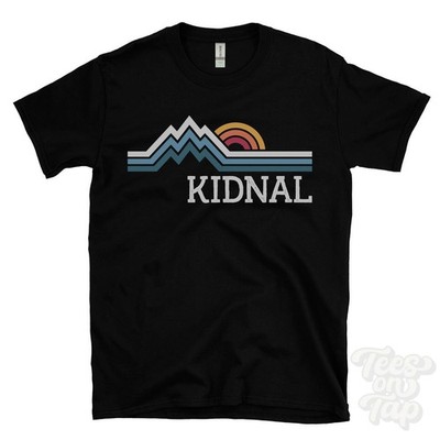 KIDNAL RETRO LOGO PARODY T-SHIRT cheshire no man's heath & district