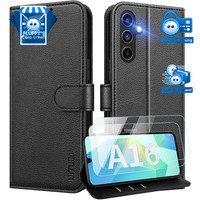 HandyhüLle KlapphüLle Schwarz FüR Samsung Galaxy A16 5G 4G SchutzhüLle