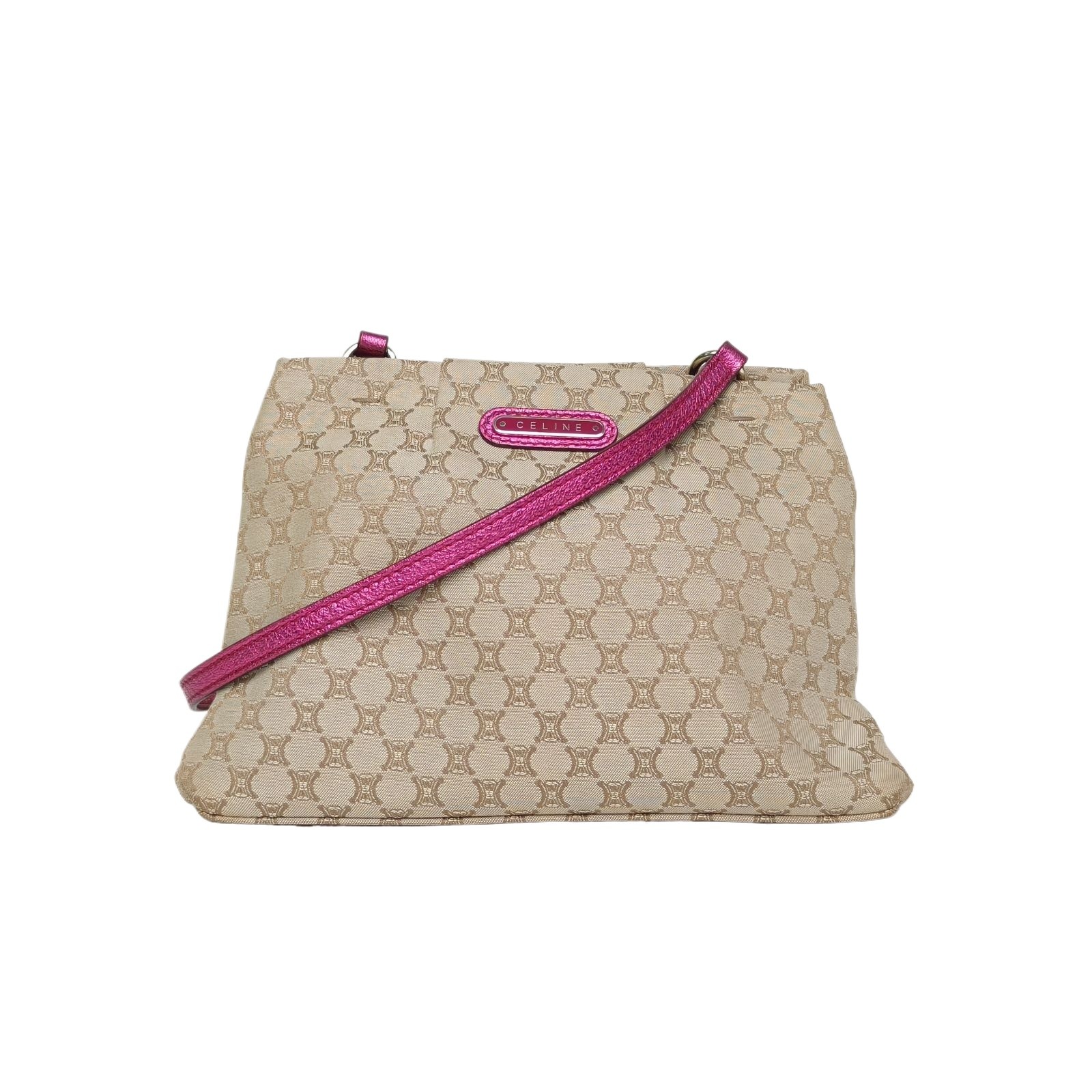 CELINE Monogram Canvas Vintage Crossbody Bag  Crossbody Bag
