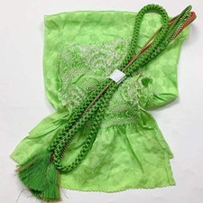 6402 Japanese Kimono Accessory Obiage and Obijime 2-piece Set Silk Shibori