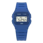Casio F-91WB-2A1DF Digital Square Retro Unisex Watch Blue Original New