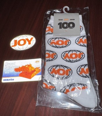 Joy Coal Mining Sticker Lot Globe Rare 100th Anniversary Socks Miner New