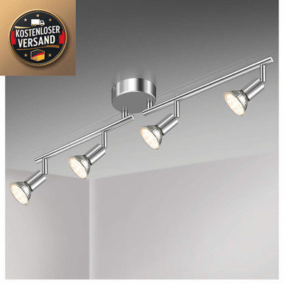 Unicozin LED Deckenleuchte 4-fach Swivel Chrom 4x4W GU10